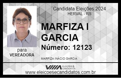 Candidato MARFIZA I GARCIA 2024 - HERVAL - Eleições