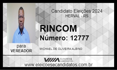 Candidato RINCOM 2024 - HERVAL - Eleições