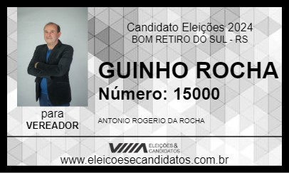 Candidato GUINHO ROCHA 2024 - BOM RETIRO DO SUL - Eleições