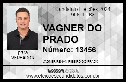 Candidato VAGNER DO PRADO 2024 - GENTIL - Eleições