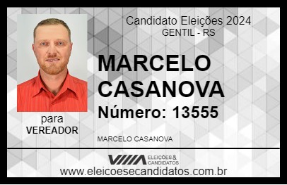 Candidato MARCELO CASANOVA 2024 - GENTIL - Eleições