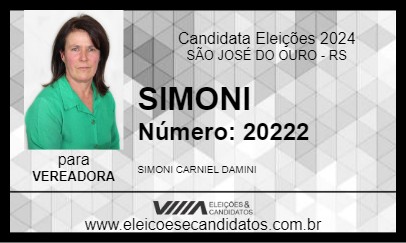 Candidato SIMONI 2024 - SÃO JOSÉ DO OURO - Eleições