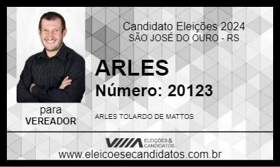 Candidato ARLES 2024 - SÃO JOSÉ DO OURO - Eleições