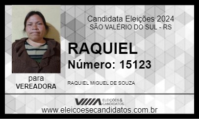 Candidato RAQUIEL 2024 - SÃO VALÉRIO DO SUL - Eleições