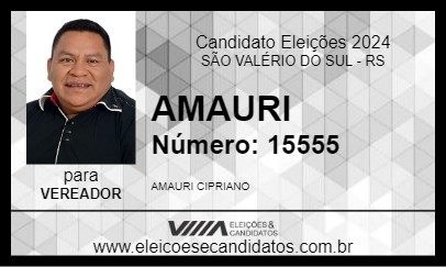 Candidato AMAURI 2024 - SÃO VALÉRIO DO SUL - Eleições