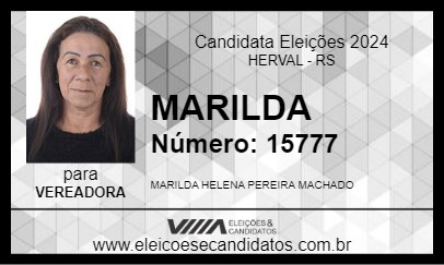 Candidato MARILDA 2024 - HERVAL - Eleições