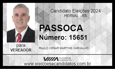 Candidato PASSOCA 2024 - HERVAL - Eleições