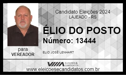 Candidato ÉLIO DO POSTO 2024 - LAJEADO - Eleições