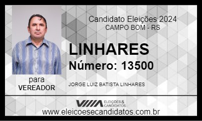 Candidato LINHARES 2024 - CAMPO BOM - Eleições