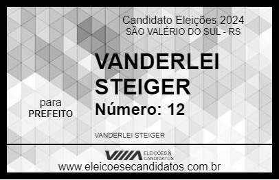 Candidato VANDERLEI STEIGER 2024 - SÃO VALÉRIO DO SUL - Eleições