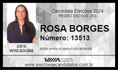 Candidato ROSA BORGES  2024 - PEDRO OSÓRIO - Eleições