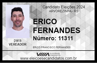 Candidato ERICO FERNANDES 2024 - ARVOREZINHA - Eleições