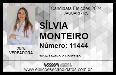 Candidato SÍLVIA MONTEIRO 2024 - JAGUARI - Eleições