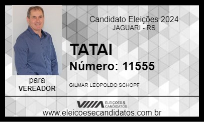 Candidato TATAI 2024 - JAGUARI - Eleições