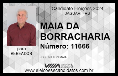 Candidato MAIA DA BORRACHARIA 2024 - JAGUARI - Eleições