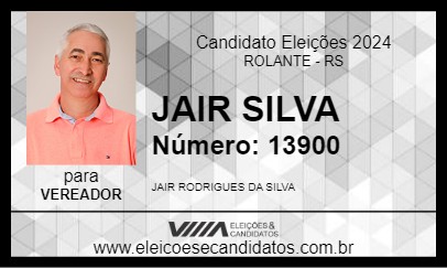 Candidato JAIR SILVA 2024 - ROLANTE - Eleições