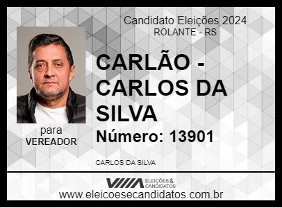 Candidato CARLÃO - CARLOS DA SILVA 2024 - ROLANTE - Eleições