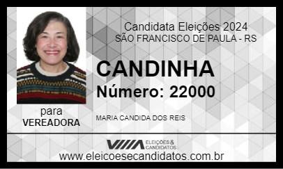 Candidato CANDINHA 2024 - SÃO FRANCISCO DE PAULA - Eleições