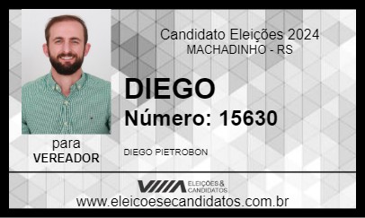 Candidato DIEGO 2024 - MACHADINHO - Eleições