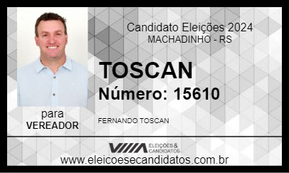 Candidato TOSCAN 2024 - MACHADINHO - Eleições