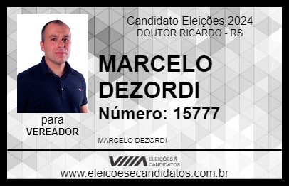 Candidato MARCELO DEZORDI 2024 - DOUTOR RICARDO - Eleições