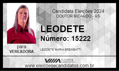 Candidato LEODETE 2024 - DOUTOR RICARDO - Eleições