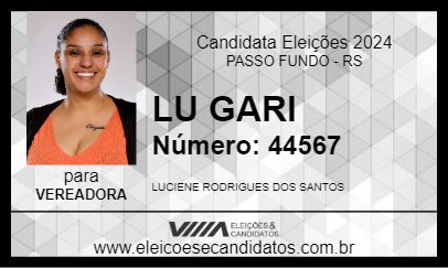 Candidato LU GARI 2024 - PASSO FUNDO - Eleições