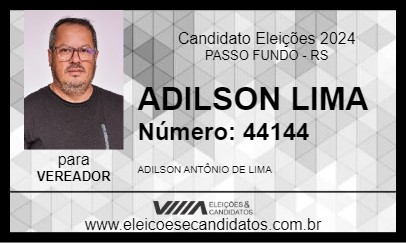 Candidato ADILSON LIMA 2024 - PASSO FUNDO - Eleições