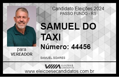 Candidato SAMUEL DO TAXI 2024 - PASSO FUNDO - Eleições