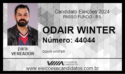 Candidato ODAIR WINTER 2024 - PASSO FUNDO - Eleições