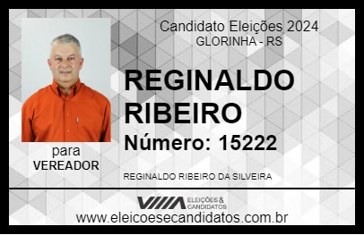 Candidato REGINALDO RIBEIRO 2024 - GLORINHA - Eleições