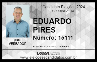 Candidato EDUARDO PIRES 2024 - GLORINHA - Eleições