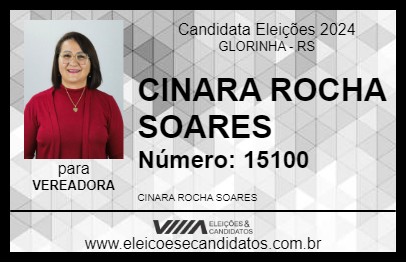 Candidato CINARA ROCHA SOARES 2024 - GLORINHA - Eleições