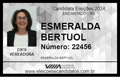 Candidato ESMERALDA BERTUOL 2024 - ENCANTADO - Eleições