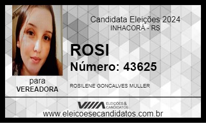 Candidato ROSI 2024 - INHACORÁ - Eleições