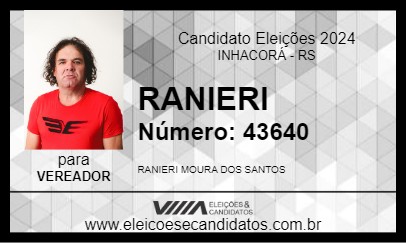 Candidato RANIERI 2024 - INHACORÁ - Eleições