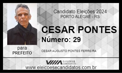 Candidato CESAR PONTES 2024 - PORTO ALEGRE - Eleições