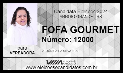 Candidato FOFA GOURMET 2024 - ARROIO GRANDE - Eleições