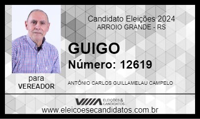 Candidato GUIGO 2024 - ARROIO GRANDE - Eleições