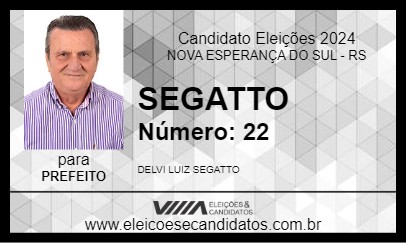 Candidato SEGATTO 2024 - NOVA ESPERANÇA DO SUL - Eleições