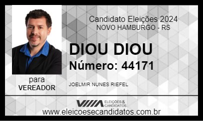 Candidato DIOU DIOUU 2024 - NOVO HAMBURGO - Eleições