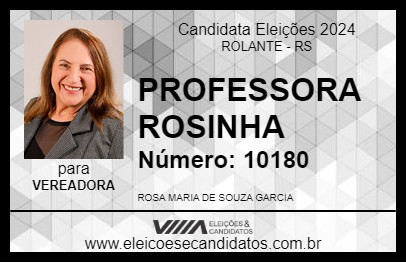 Candidato PROFESSORA ROSINHA 2024 - ROLANTE - Eleições