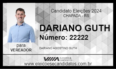 Candidato DARIANO GUTH 2024 - CHAPADA - Eleições