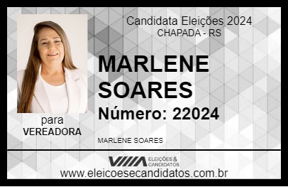 Candidato MARLENE SOARES 2024 - CHAPADA - Eleições