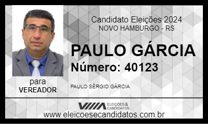 Candidato PAULO GÁRCIA 2024 - NOVO HAMBURGO - Eleições