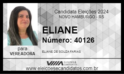 Candidato ELIANE 2024 - NOVO HAMBURGO - Eleições