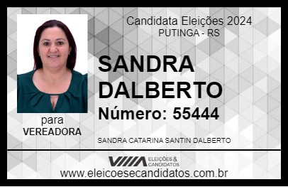 Candidato SANDRA DALBERTO 2024 - PUTINGA - Eleições