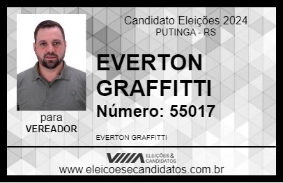 Candidato EVERTON GRAFFITTI 2024 - PUTINGA - Eleições