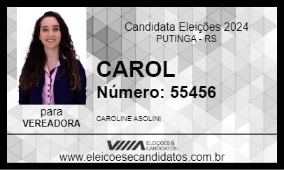 Candidato CAROL 2024 - PUTINGA - Eleições