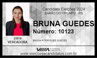 Candidato BRUNA GUEDES 2024 - BARÃO DO TRIUNFO - Eleições